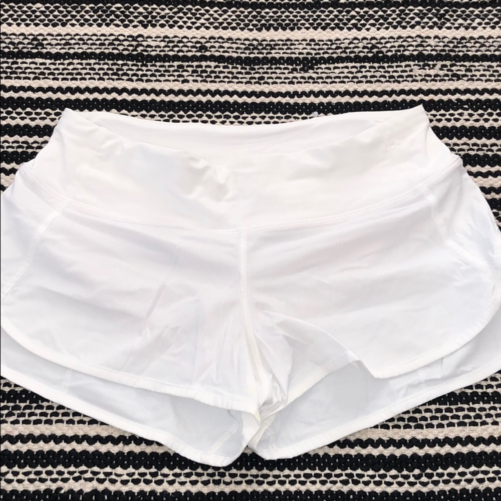 White Speed Shorts